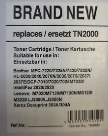 Kompatibel Fax-Toner für Brother TN2000 ( 20260084 )