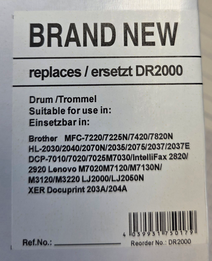 DR-2000 Trommel Kompatibel für Brother ( 20260085 )