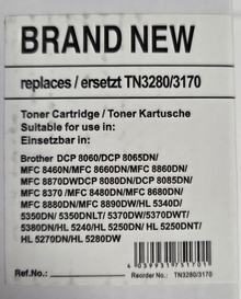TN-3280 / 3170 Toner - Kompatibel für Brother ( 20260087 )