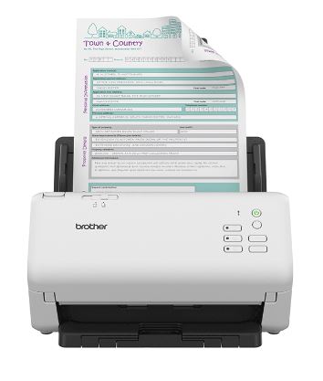 Brother ADS-4300N Duplex-Scanner mit LAN - weiß ( 2025261122 )