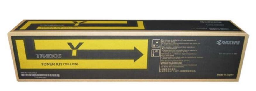 KYOCERA TK-8305Y Yellow TONER - 15000 SEITEN FÜR TASKALFA 3050CI, 3051ci, 3550ci und 3551ci