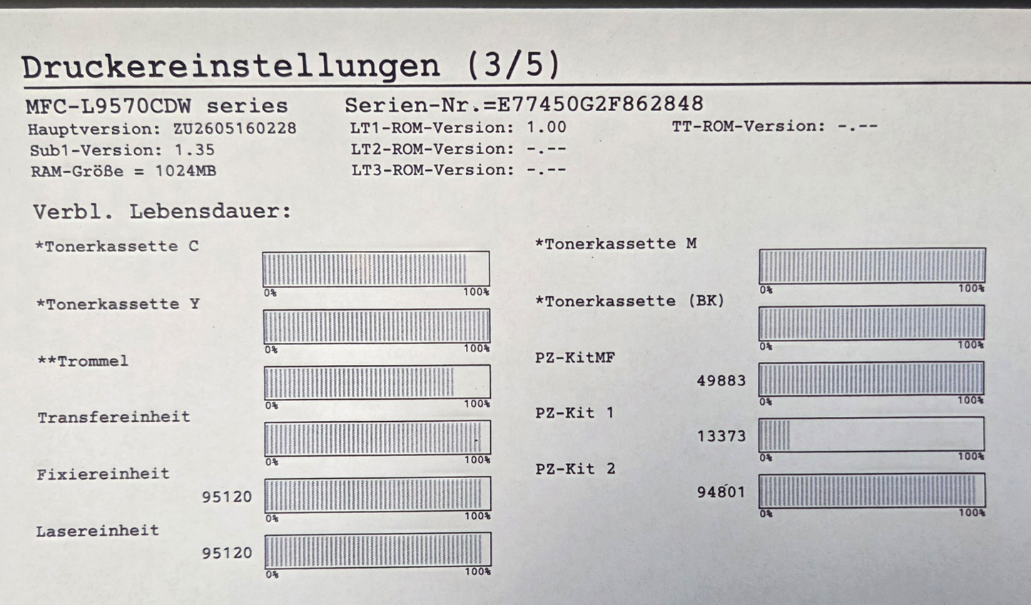 BASTLER / Brother MFC-L 9570CDW Laser 4in1 Multifunktionsdrucker (2708261116)