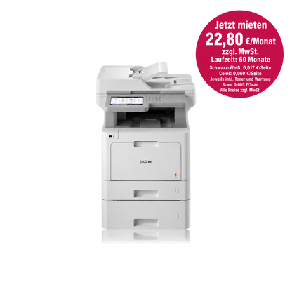 Brother MFC-L9570CDWT Professioneller WLAN 4-in-1 Farblaser-Mulitfunktionsdrucker mit 2 Kassetten