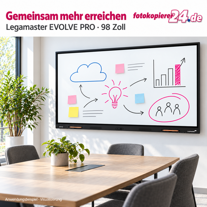 Legamaster EVOLVE PRO EVP-9800 EU Touchdisplay – 98 Zoll, 4K UHD
