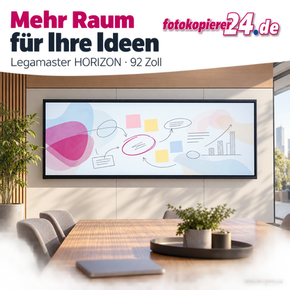 Legamaster HORIZON HRZ-9200 EU – 92″ Touchdisplay im 21:9-Ultrabreitformat