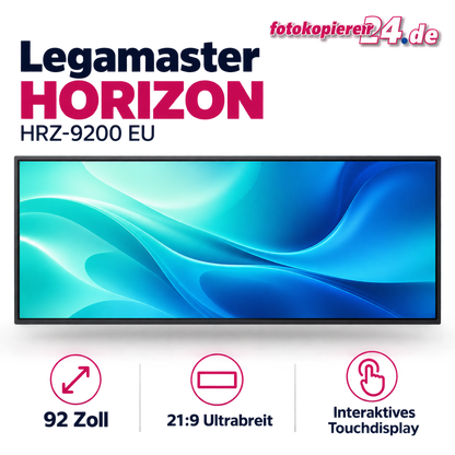 Legamaster HORIZON HRZ-9200 EU – 92″ Touchdisplay im 21:9-Ultrabreitformat