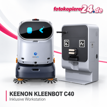 KEENON KLEENBOT C40 inkl. Workstation – Reinigungsroboter mit automatischer Wasserver- und -entsorgung