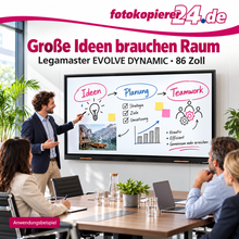 Legamaster EVOLVE DYNAMIC EVD-8600 EU – 86-Zoll-Touchdisplay mit 4K UHD und Android 14