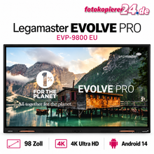 Legamaster EVOLVE PRO EVP-9800 EU Touchdisplay – 98 Zoll, 4K UHD