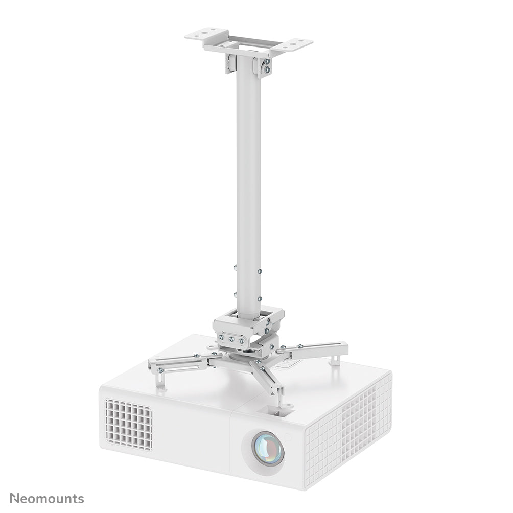 Neomounts CL25-540WH1 Beamer Deckenhalterung - H 60,5-90,5 cm - einfache Installation - volle Bewegung