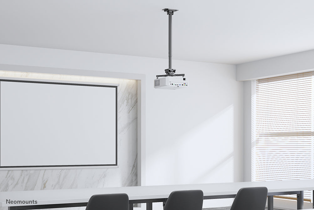 Neomounts CL25-550BL1 Beamer Deckenhalterung - H 74,5-114,5 cm - einfache Installation - volle Bewegung