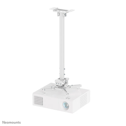 Neomounts CL25-550WH1 Beamer Deckenhalterung - H 74,5-114,5 cm - einfache Installation - volle Bewegung