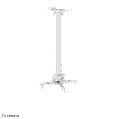 Neomounts CL25-550WH1 Beamer Deckenhalterung - H 74,5-114,5 cm - einfache Installation - volle Bewegung