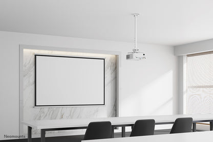 Neomounts CL25-550WH1 Beamer Deckenhalterung - H 74,5-114,5 cm - einfache Installation - volle Bewegung