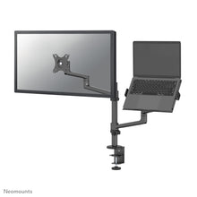 Neomounts DS20-425BL2 Monitorarm mit Laptop-Halterung 17-27" - platzsparend