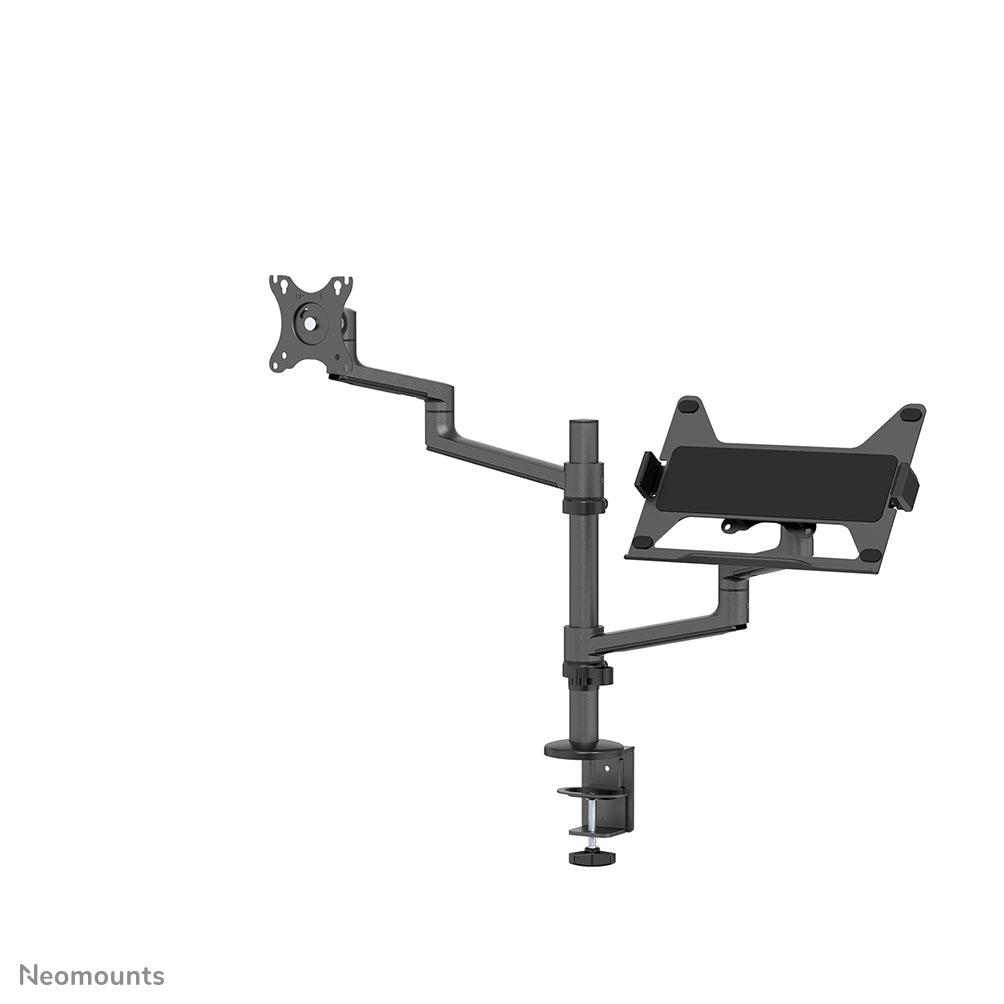 Neomounts DS20-425BL2 Monitorarm mit Laptop-Halterung 17-27" - platzsparend