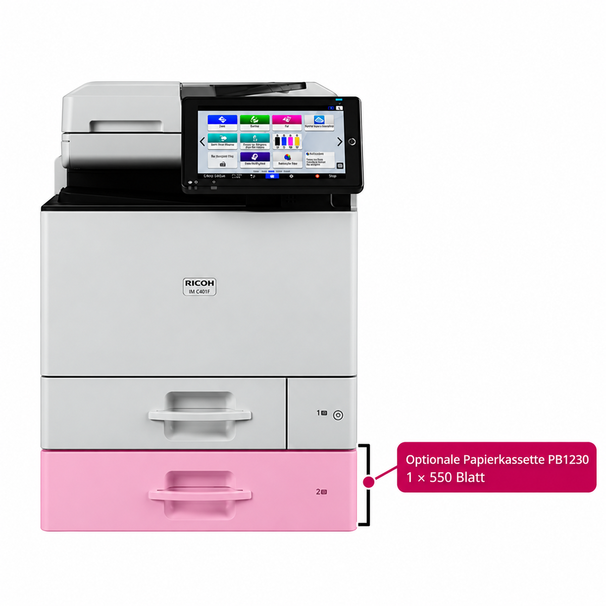 RICOH IM C401F All-in-one-A4-Farbdrucker (Inkl Toner)