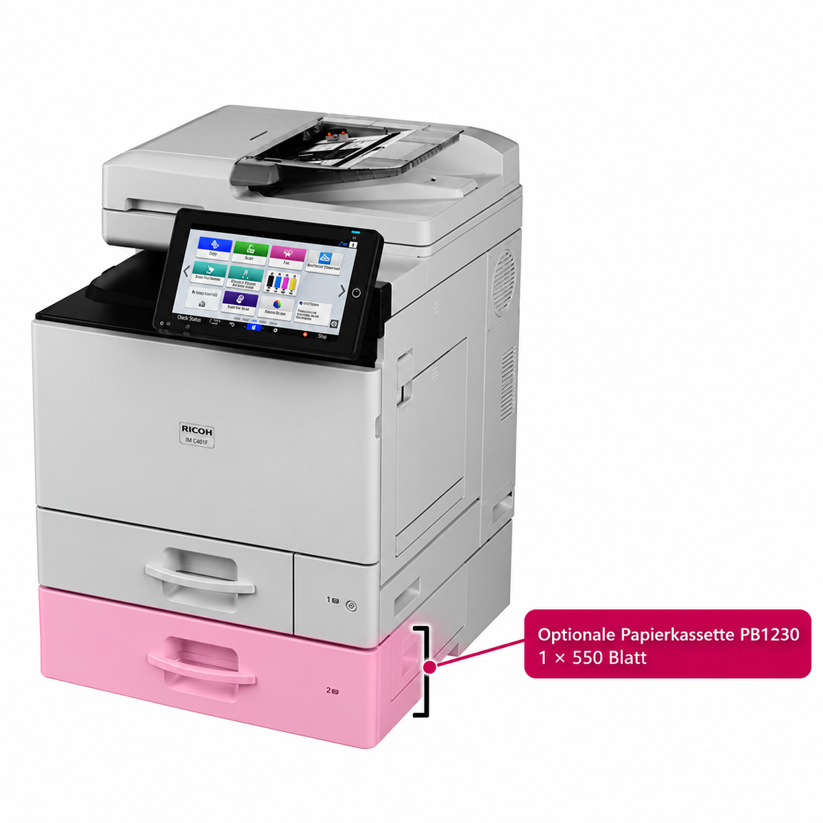 RICOH IM C401F All-in-one-A4-Farbdrucker (Inkl Toner)