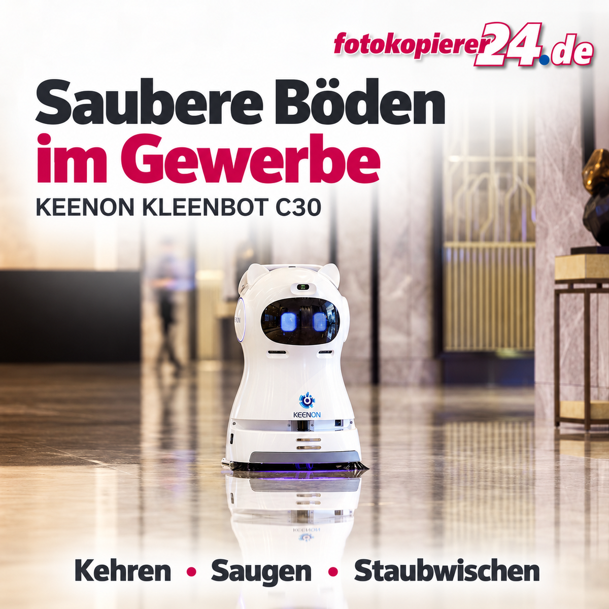 KEENON KLEENBOT C30 Reinigungsroboter – 3-in-1-Trockenreinigung