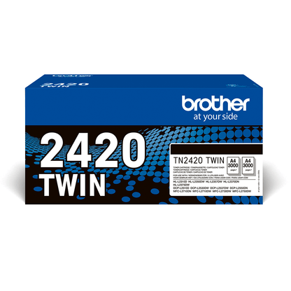 Brother TN-2420TWIN Tonerkartuschen Schwarz für ca. je 3.000 Seiten