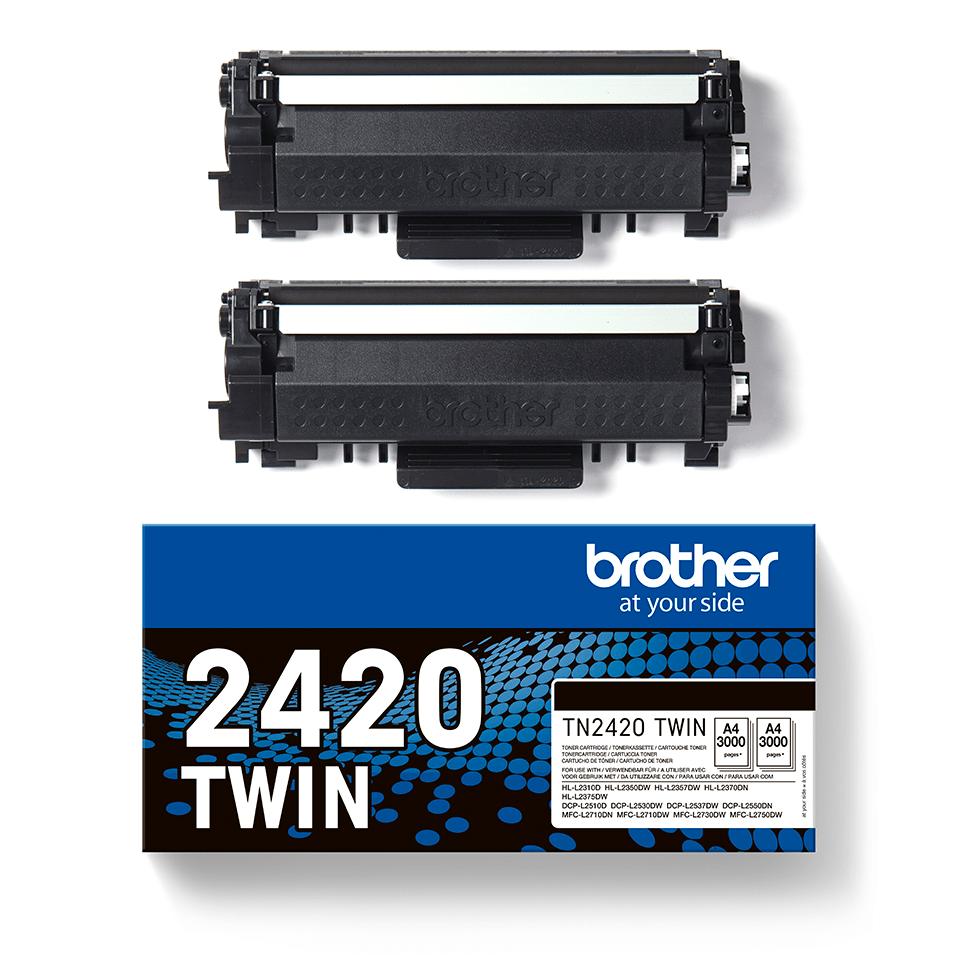 Brother TN-2420TWIN Tonerkartuschen Schwarz für ca. je 3.000 Seiten