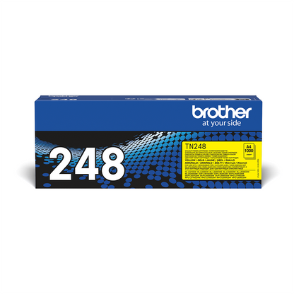 Brother TN-248Y Toner Gelb. Druckt bis zu 1.000 Seiten.