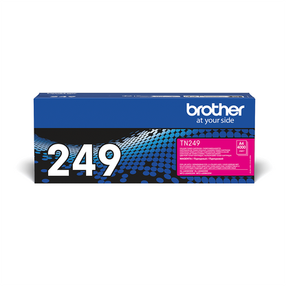 Brother TN-249M Toner Magenta. Druckt bis zu 4.000 Seiten.