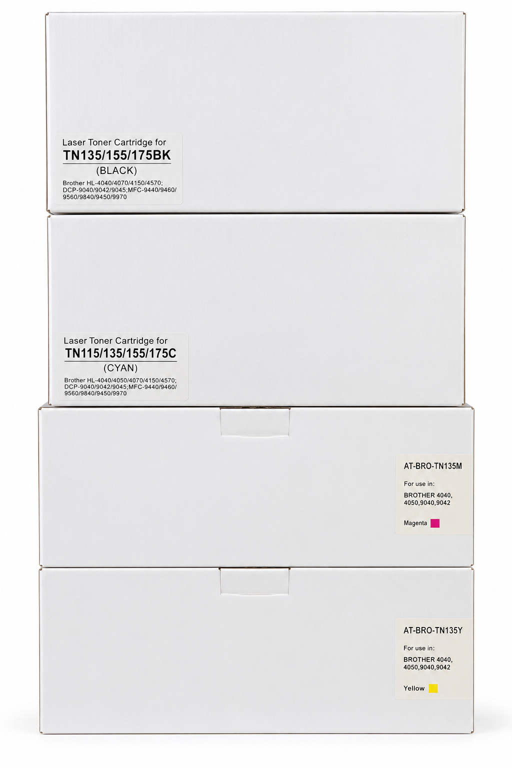 Brother TN-135 = 4er Pack kompatibler Toner  BK/C/M/Y