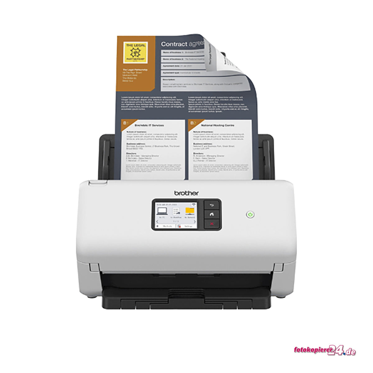 Brother ADS-4550W A4-Dokumentenscanner mit LAN, WLAN und 60-Blatt-Duplex-ADF