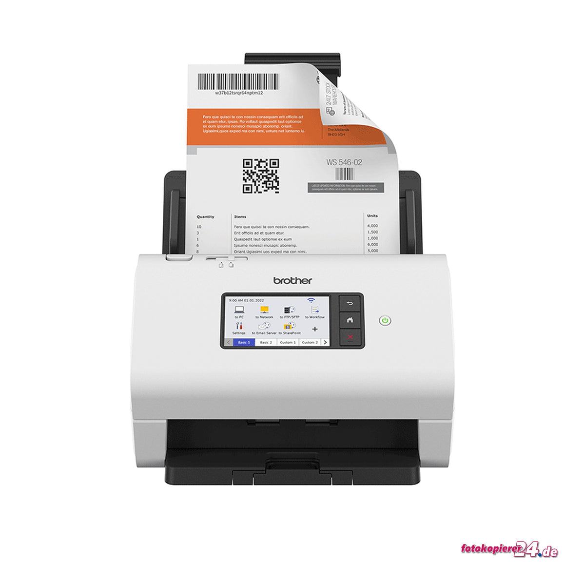 Brother ADS-4900W A4-Dokumentenscanner mit 100-Blatt-Duplex-ADF und Dualband-WLAN