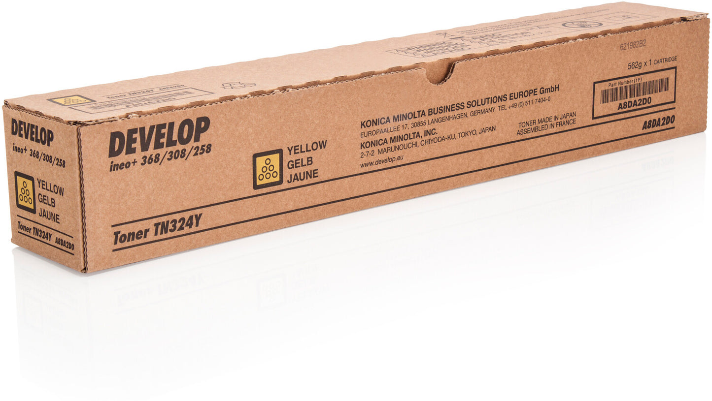 Develop Toner TN324Y A8DA2D0 Yellow für ineo+ 368/308/258 (20260144)