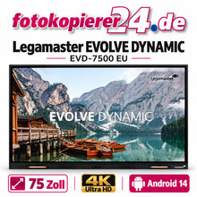 Legamaster EVOLVE DYNAMIC EVD-7500 EU – 75-Zoll-Touchdisplay mit 4K UHD und Android 14