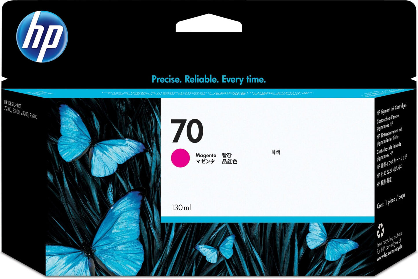 Original HP Tinten Patrone 70 Magenta C9453A (20260118)
