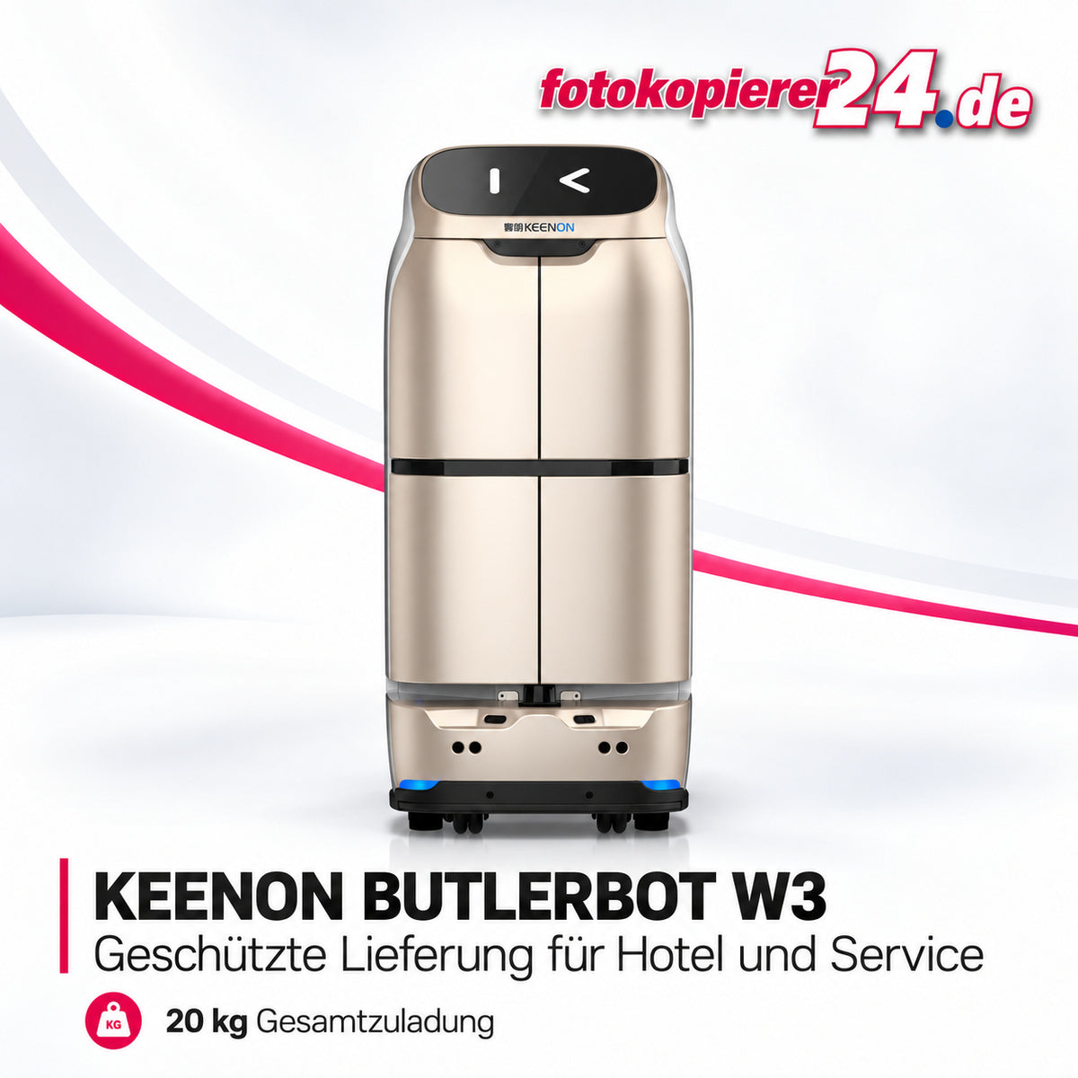 KEENON BUTLERBOT W3 Lieferroboter mit geschlossenen Transportfächern
