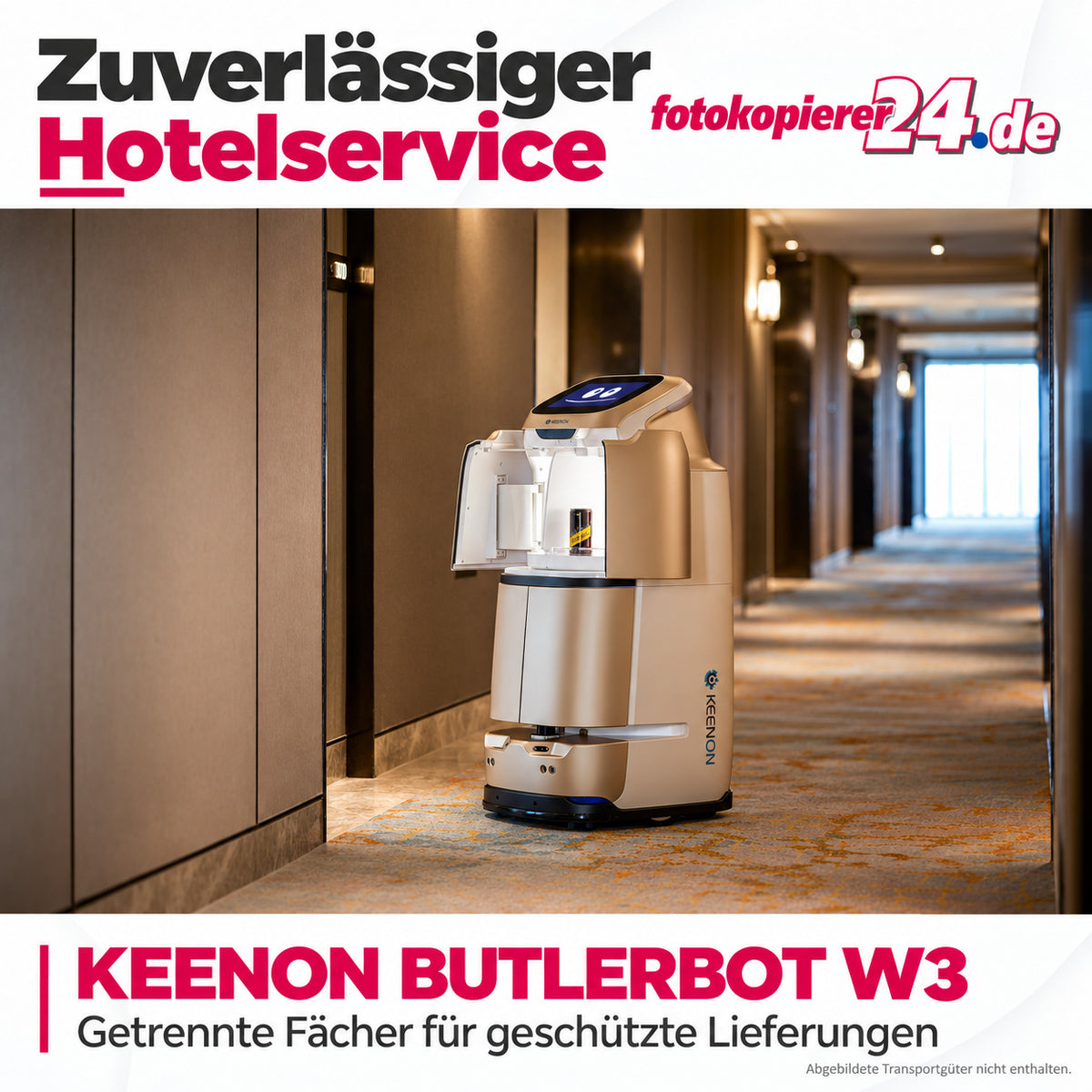 KEENON BUTLERBOT W3 Lieferroboter mit geschlossenen Transportfächern