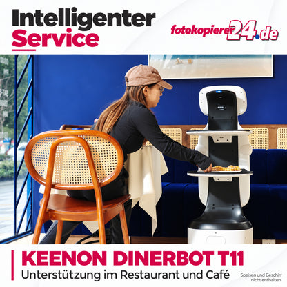KEENON DINERBOT T11 Serviceroboter mit 18,5-Zoll-Werbebildschirm