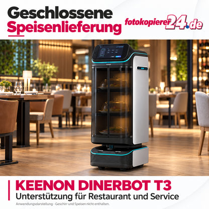 KEENON DINERBOT T3 Serviceroboter mit geschlossener Kabine und 40 kg Zuladung