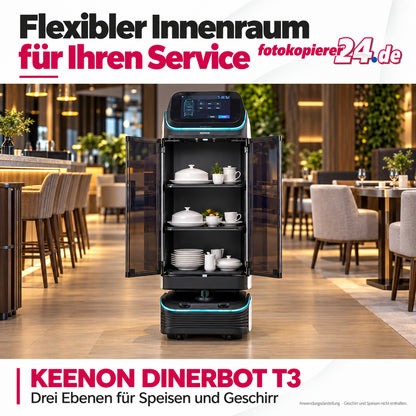 KEENON DINERBOT T3 Serviceroboter mit geschlossener Kabine und 40 kg Zuladung