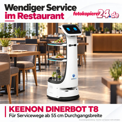 KEENON DINERBOT T8 Serviceroboter mit 20 kg Zuladung für schmale Servicewege
