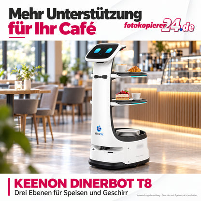 KEENON DINERBOT T8 Serviceroboter mit 20 kg Zuladung für schmale Servicewege