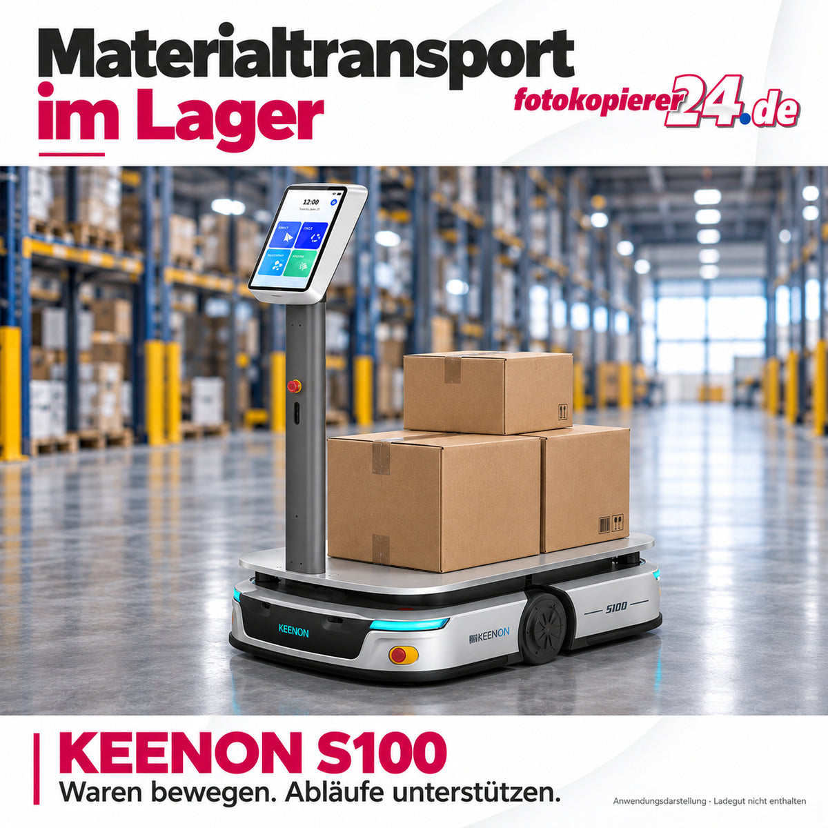 KEENON S100 Transportroboter mit 100 kg+ Nutzlast für Produktion und Logistik