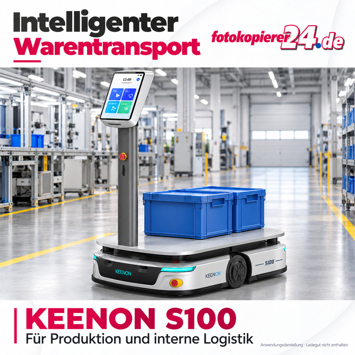 KEENON S100 Transportroboter mit 100 kg+ Nutzlast für Produktion und Logistik