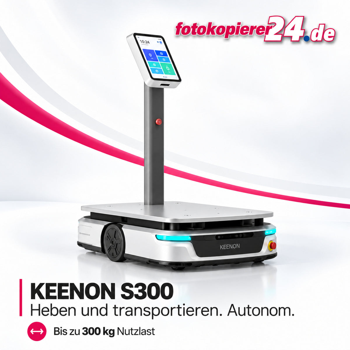 KEENON S300 Transportroboter mit Hubfunktion und 300 kg Nutzlast