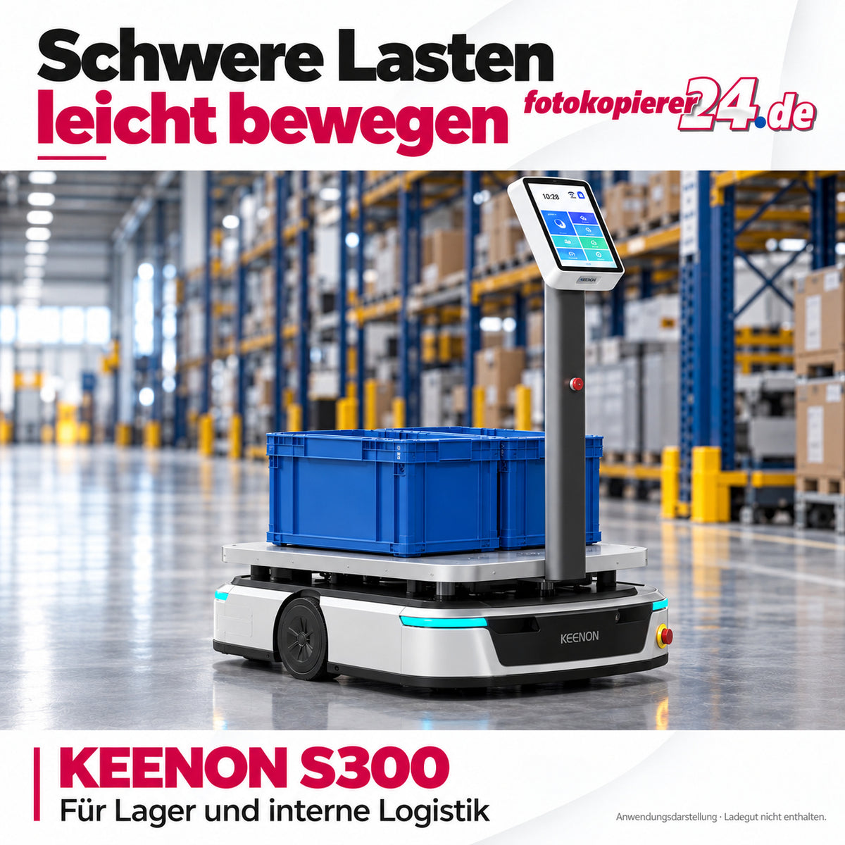 KEENON S300 Transportroboter mit Hubfunktion und 300 kg Nutzlast