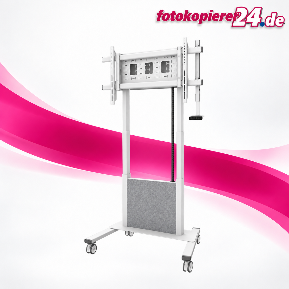 Neomounts FL55-885WH1 MOVE Lift X TV-Trolley 65–105 Zoll, weiß
