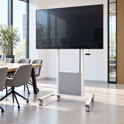 Neomounts FL55-885WH1 MOVE Lift X TV-Trolley 65–105 Zoll, weiß