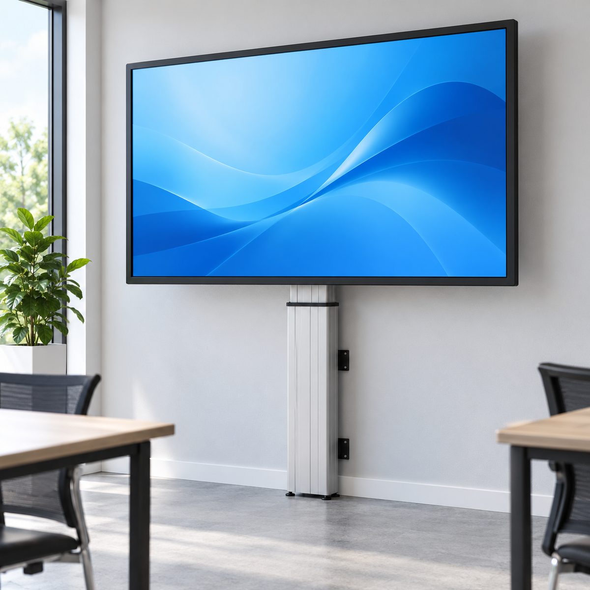 Neomounts PLASMA-W2250SILVER TV-Boden-Wand-Lift 42–100 Zoll, motorisiert